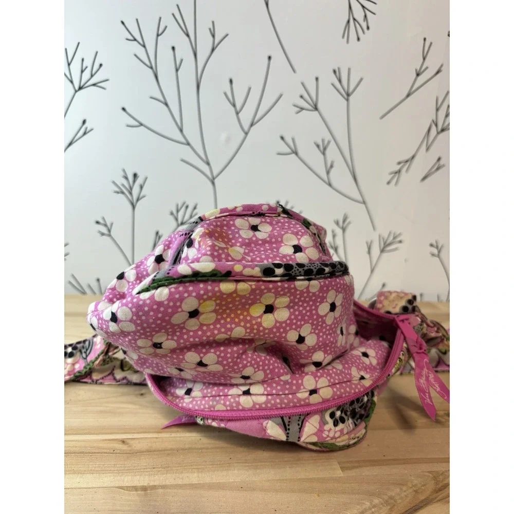 Vera Bradley Priscilla Pink Hipster Crossbody Bag with Adjustable Strap